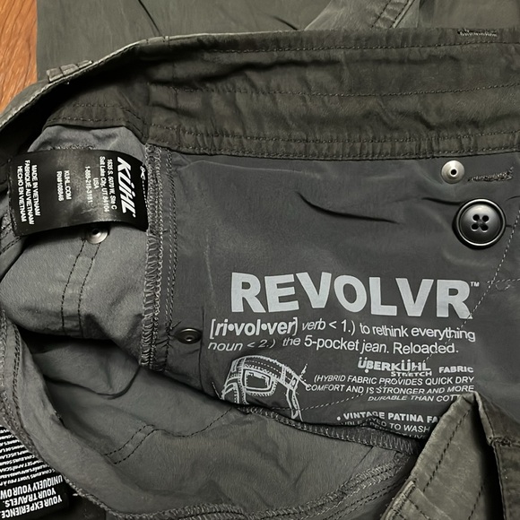 Kuhl revolvr legendary Mens dk Grey Work Outdoor Pants 22F Size 30x30 5232 - Picture 4 of 6
